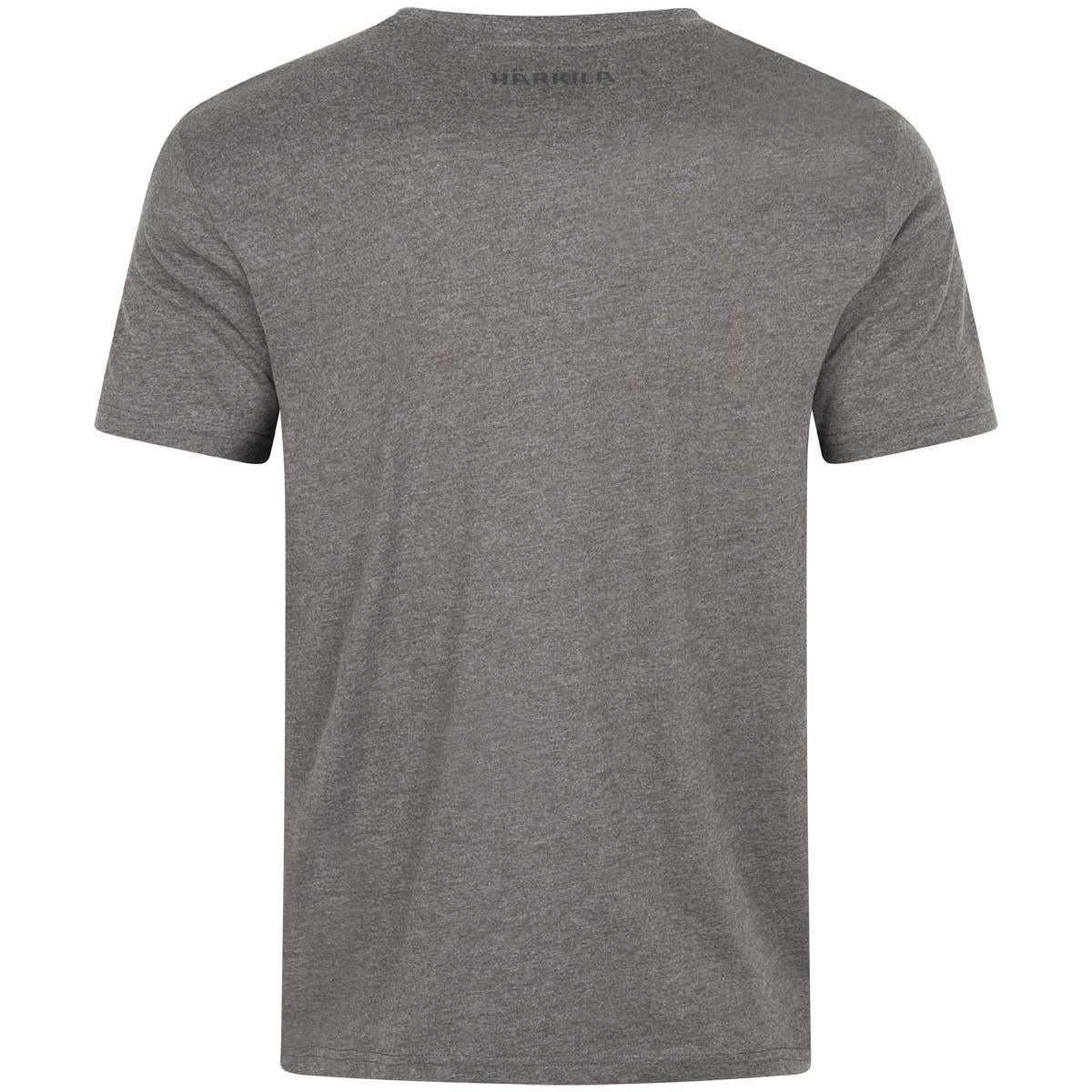 Brown Melange Harkila Mens Identity T-Shirt Back