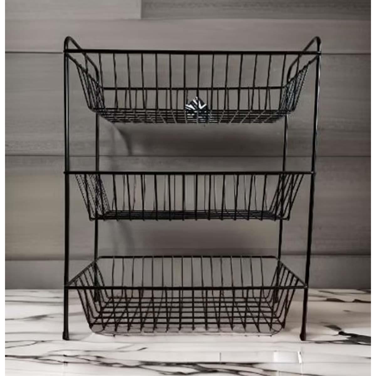 Delfinware 3 Tier Narrow Veg Rack
