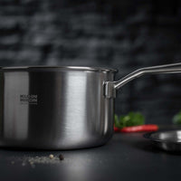 Kuhn Rikon Culinary Fiveply 3 Piece Cookware Set Saucepan Detail