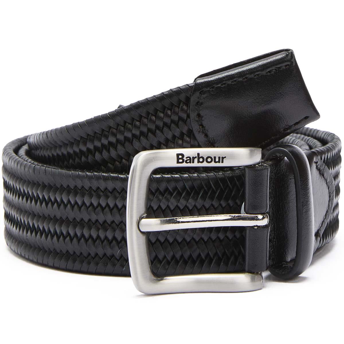 Barbour Mens Stretch Leather Belt