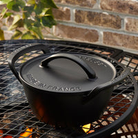 Le Creuset Cast Iron BBQ Round Casserole with lid