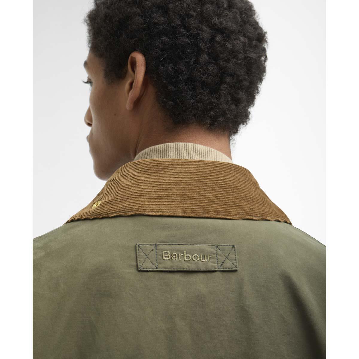 Ivy Green Barbour Mens Icons Border Casual Jacket back