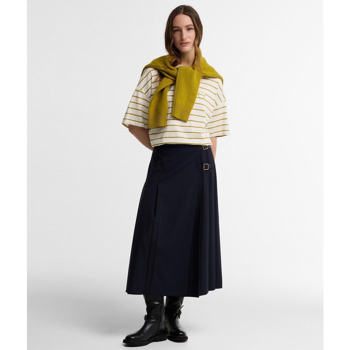 Cloud/Pear Barbour Womens Ambleside Striped Top Front