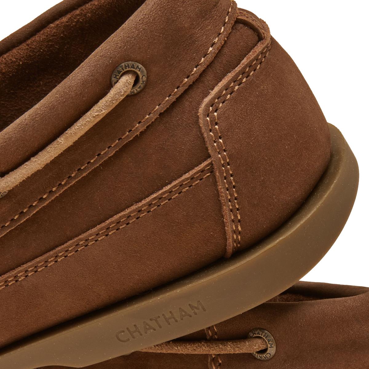 Chatham x Joules Womens Cove Deck Shoe tan heel