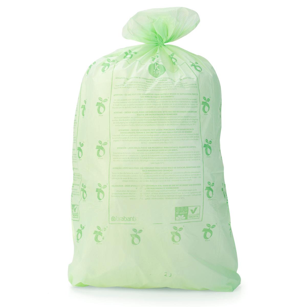 Code K 10L Brabantia Compostable PerfectFit Bin Liner In Use
