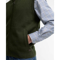 Olive Barbour Mens Marcus Knitted Gilet Pocket