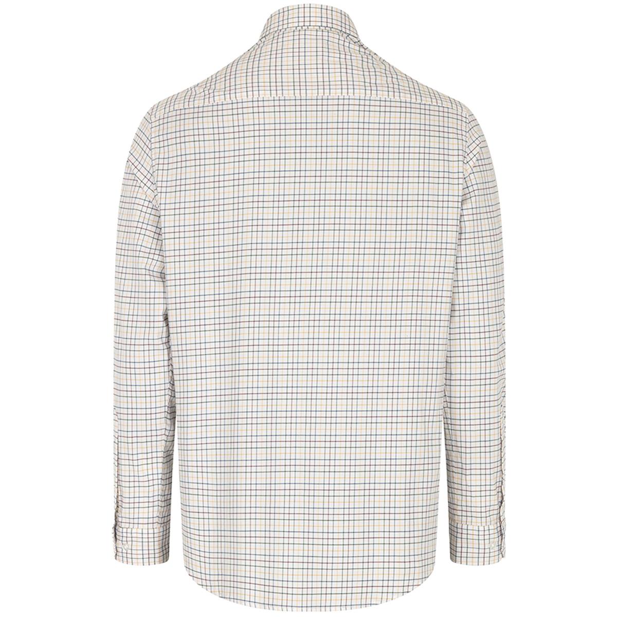 Green/Gold Hoggs Of Fife Mens Callum Country Check Shirt Back
