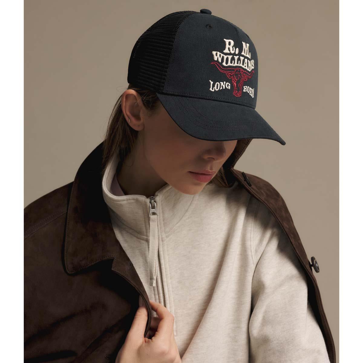 R.M. Williams Mens RMW Longhorn Trucker Cap