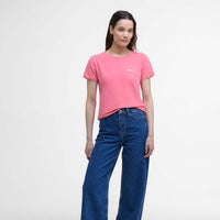 Pink Punch Barbour Womens Saltford T-Shirt Front