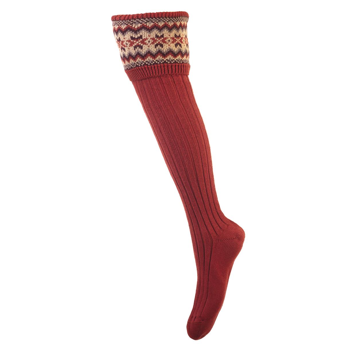 House Of Cheviot Womens Fairisle Socks
