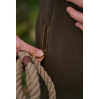 Demitasse Brown Harkila Womens Sandhem Sherpa Fleece Jacket Detail