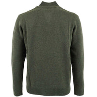 Albert and Maurice Netherton Zip Neck Lambswool Jumper Thyme