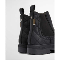 Black Nubuck Barbour Womens Amble Chelsea Boot Back