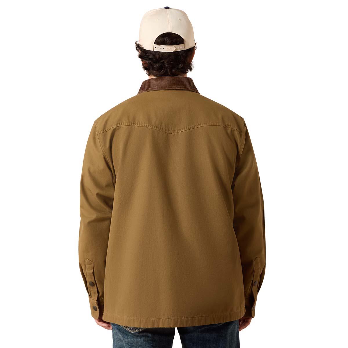 Kangaroo Ariat Mens Retro Canvas Shirt Jacket Back
