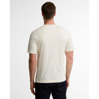Whisper White Barbour Mens Hook Relaxed Graphic T-Shirt BACK