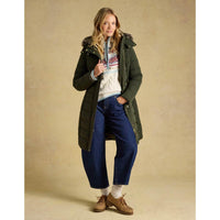 Joules Womens Aspen Showerproof Padded Long Coat