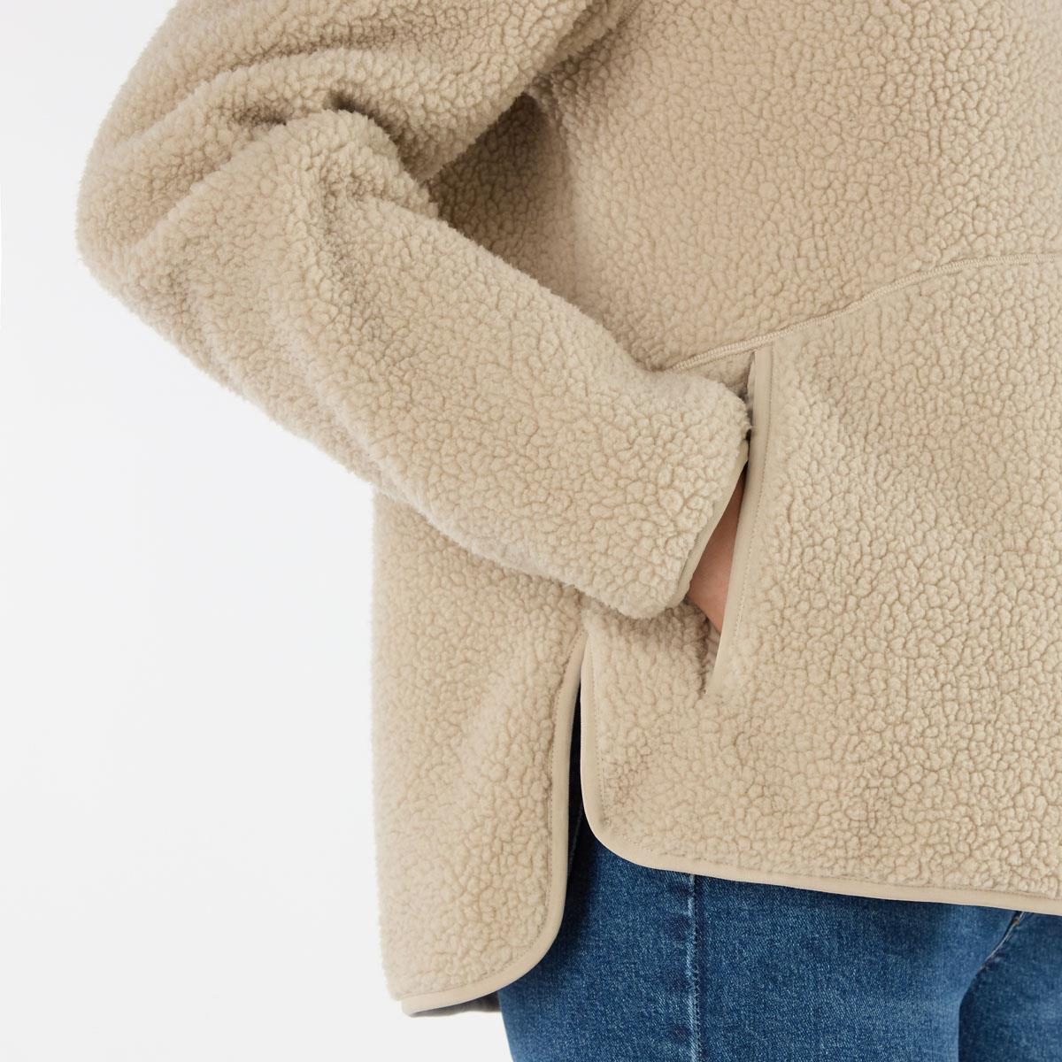 Pure Cashmere Musto Womens Cove Deep Pile Fleece Jacket Pocket