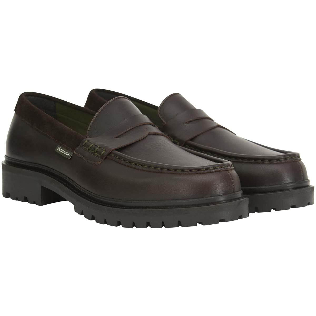 DARK BROWN Barbour Mens Croxton Loafer