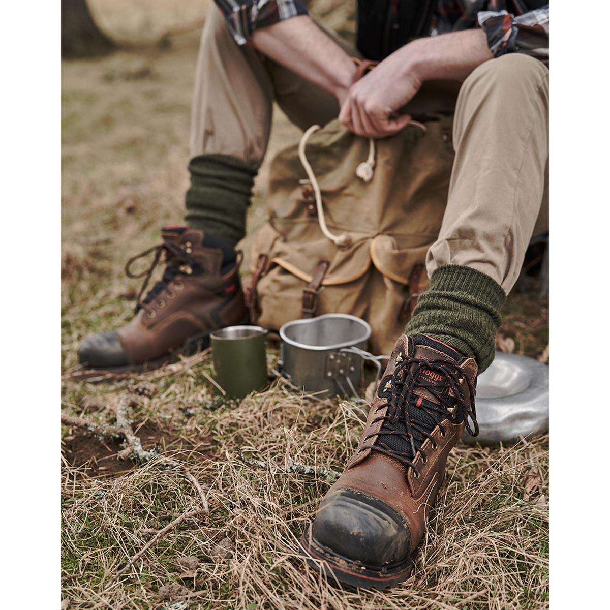 Crazy Horse Brown Hoggs Of Fife Mens Artemis Safety Boots Lifestyle