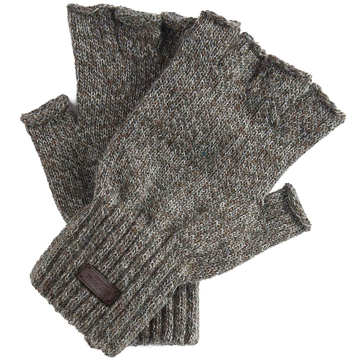 Barbour Mens Heath Fingerless Wool Gloves