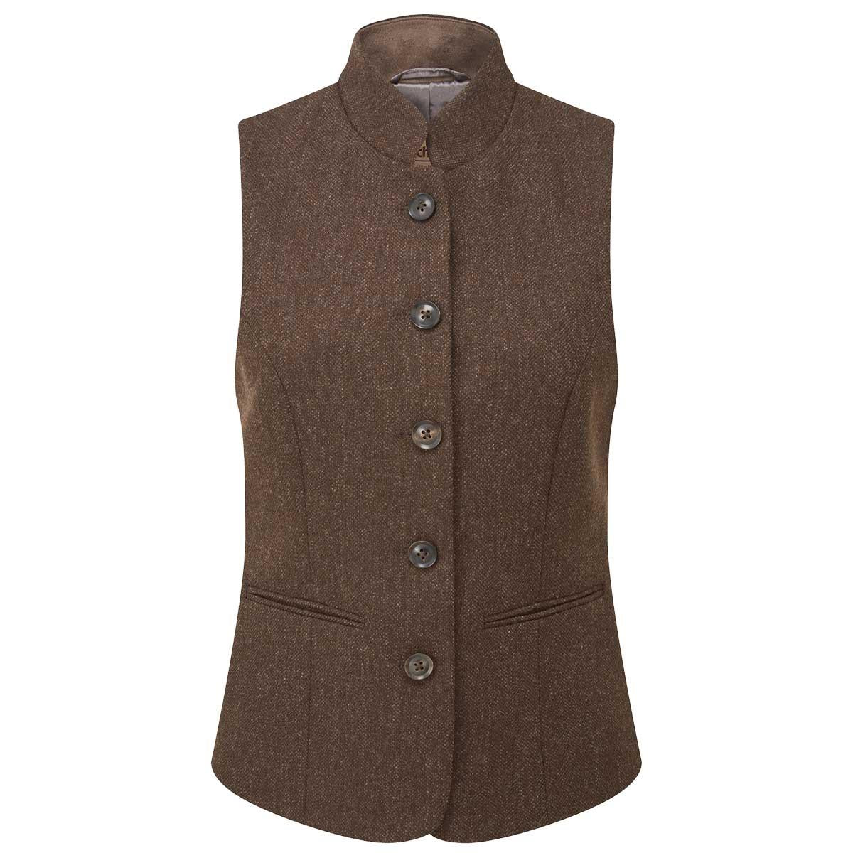 Schoffel Womens Millport Tweed Nehru Waistcoat