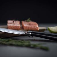 Kuhn Rikon Culinary Forged Santoku Knife Lifestyle Side View