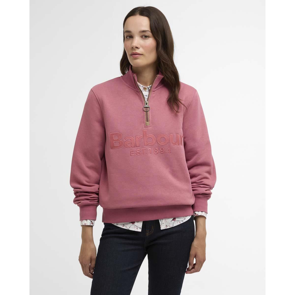 Barbour Womens Cynthia Half Zip Sweatshirt