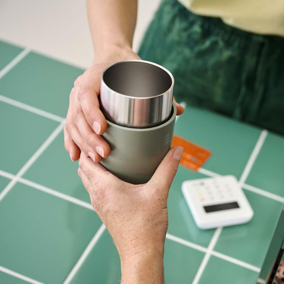 Nordic Sage Mepal Ellipse Coffee To Go Mug 300ml Held