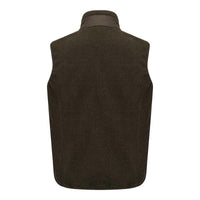Dark Forest Marl Hoggs Of Fife Mens Melville Hybrid Gilet Back