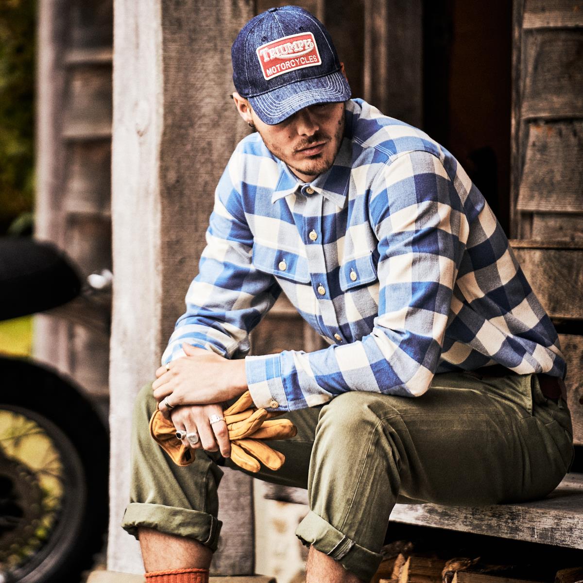 Triumph Forecourt Denim Cap