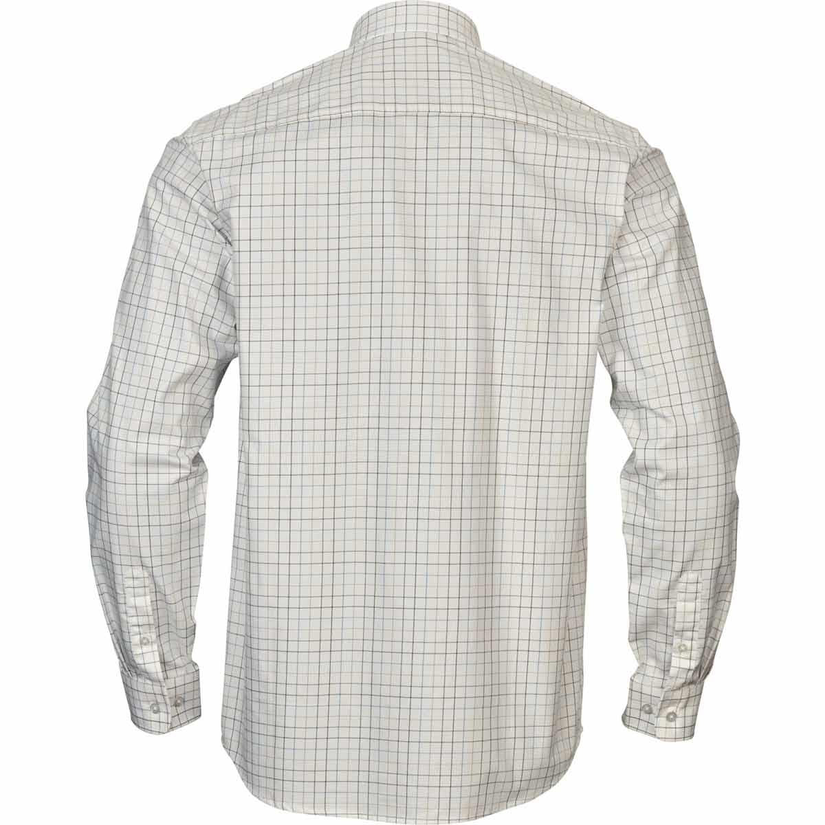 Naval Blue Harkila Mens Portfield Check Shirt Back