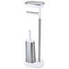 Joseph Joseph EasyStore ButlerPlus Standing Toilet Paper Holder With Flexi Steel Brush