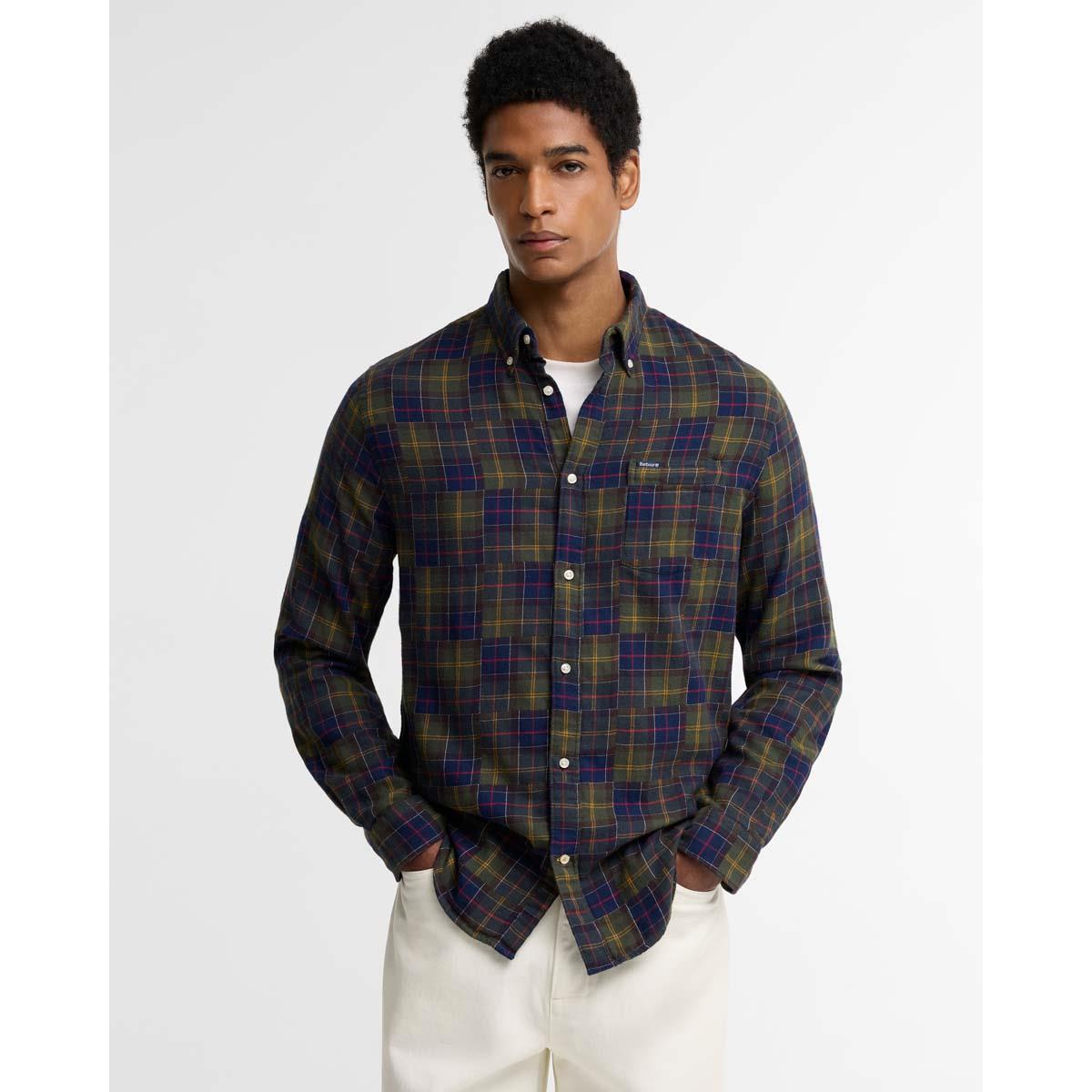 Classic Tartan Barbour Mens Sault Tailored Tartan Shirt Front