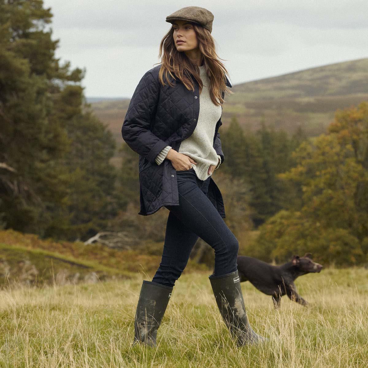 Olive Barbour Abbey Wellingtons LS2