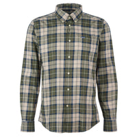 Forest Mist Barbour Mens Wetherham Tailored Shirt