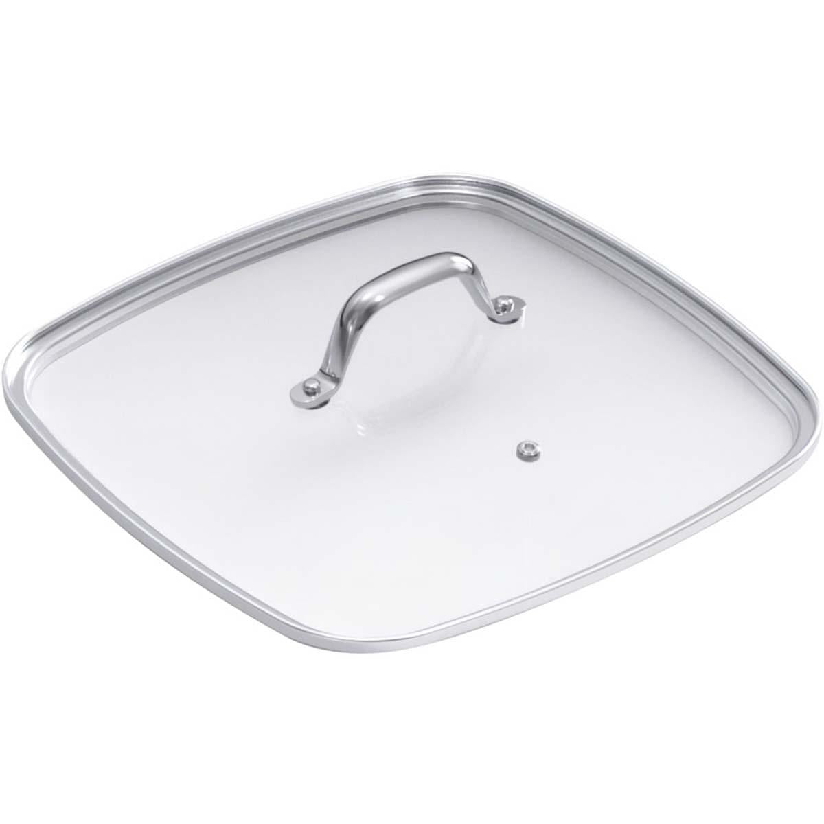 Kuhn Rikon Square Glass Lid with Stainless Steel Handle