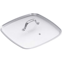 Kuhn Rikon Square Glass Lid with Stainless Steel Handle