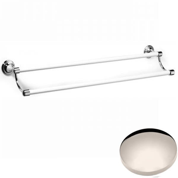 Polished Nickel Samuel Heath Fairfield Ceramic Double Towel Rail N9562-B