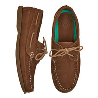 Chatham x Joules Womens Cove Deck Shoe tan details