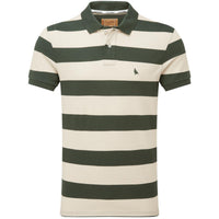 Green Stripe Schoffel St Ives Heritage Polo Shirt