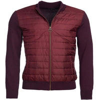 Merlot Barbour Mens Carn Baffle Zip Thru