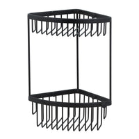 Miller Two Tier Corner Basket / Matte Black 855B