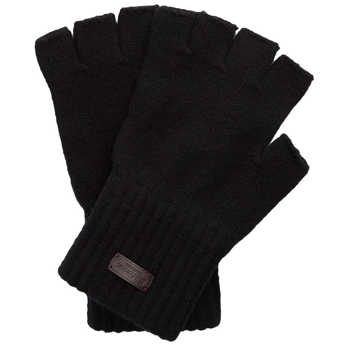 Barbour Mens Heath Fingerless Wool Gloves