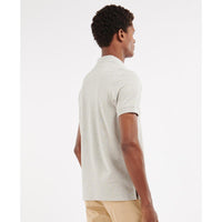 Barbour Mens Blaine Polo Grey Marl Real