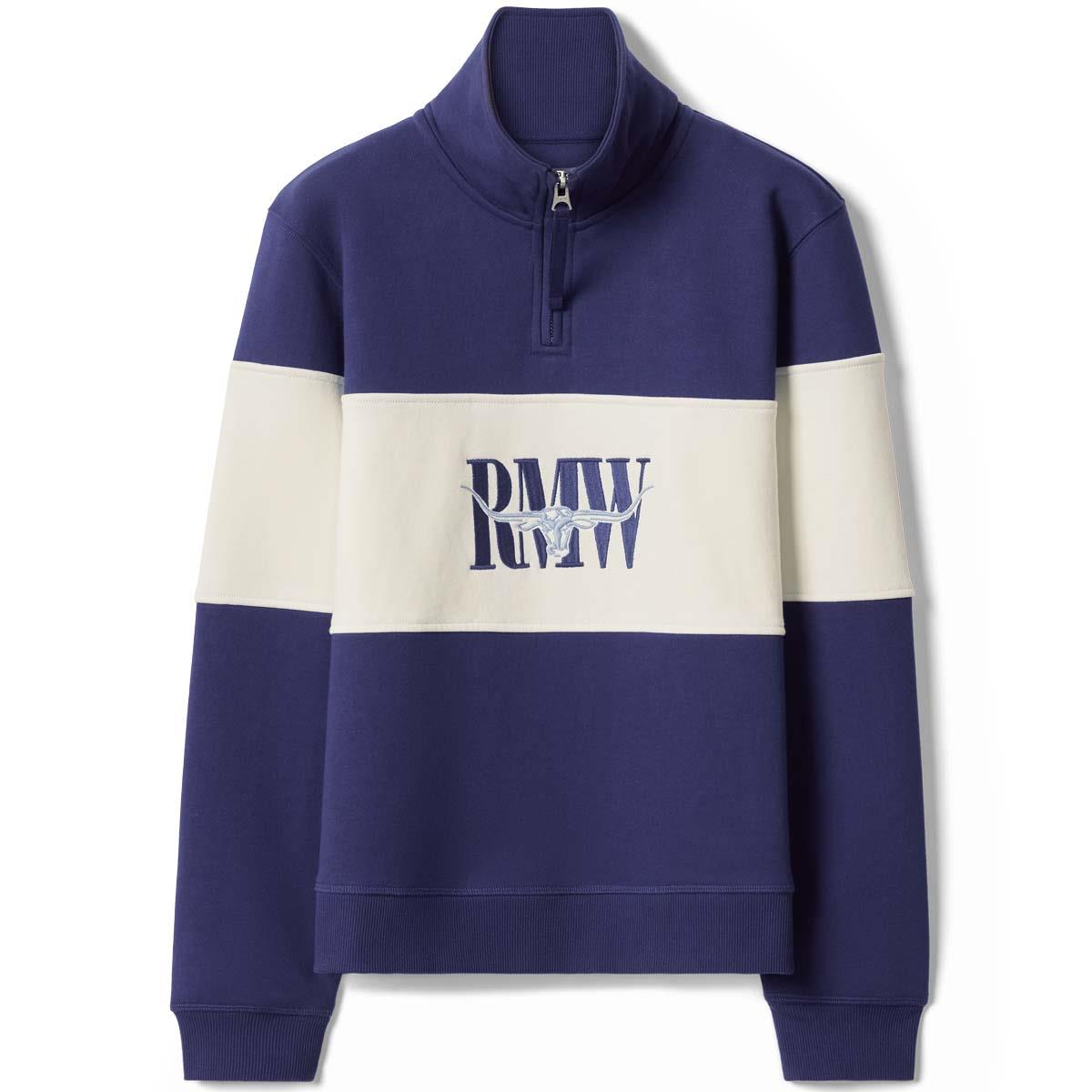 French Navy R.M. Williams Womens Trickett Panel Sweatshirt