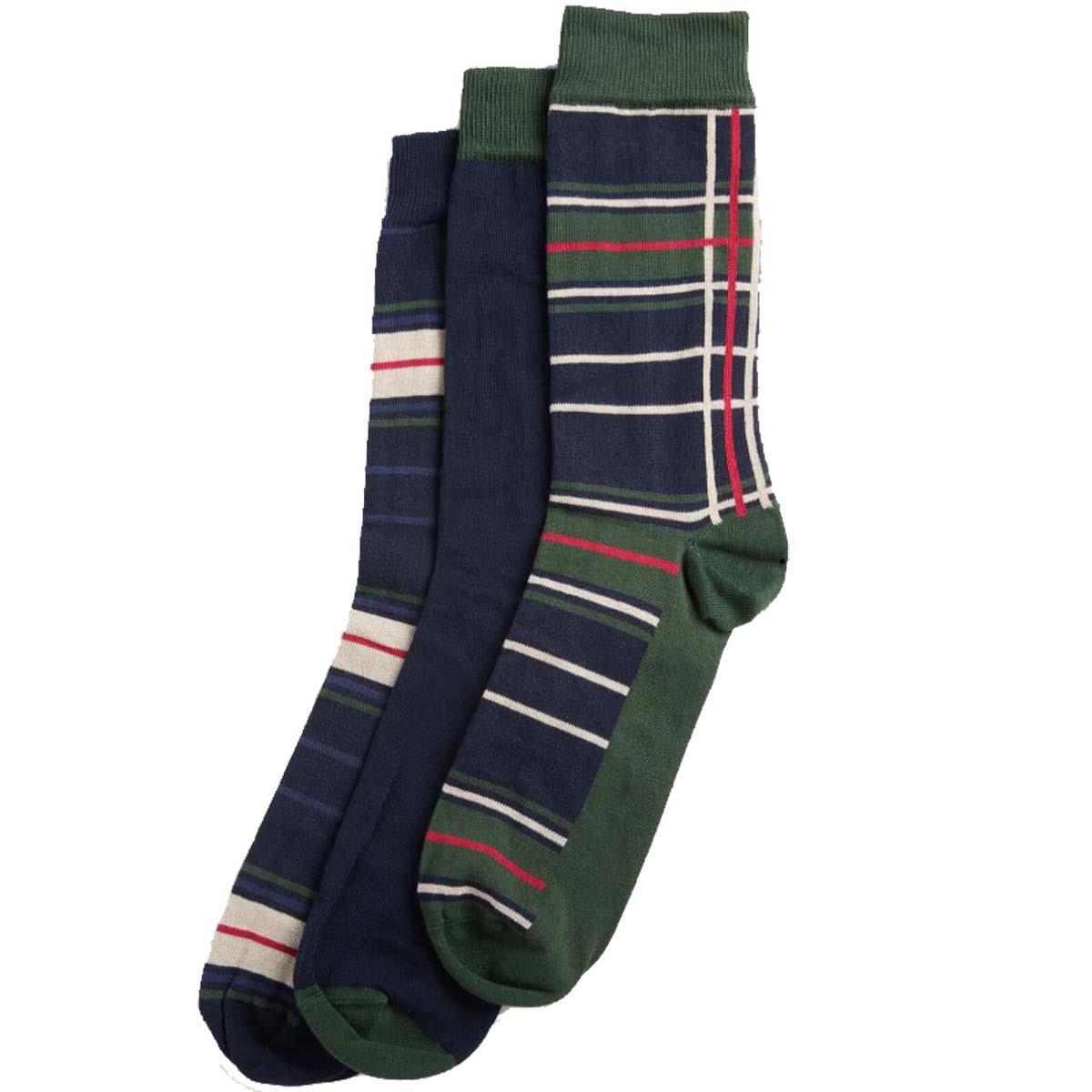 Barbour Mens Tartan Socks Gift Box