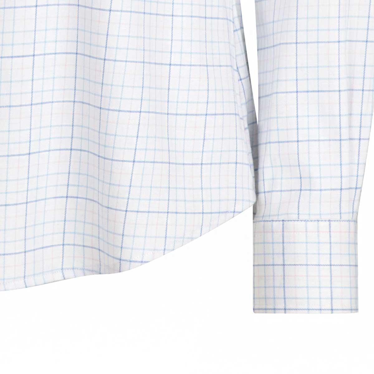White/Pink/Blue Hoggs of Fife Ladies Callie Twill Shirt Cuff