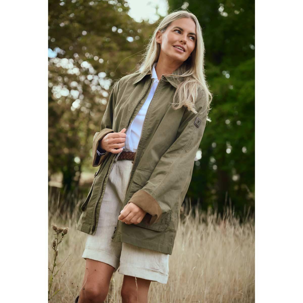Dubarry Womens Delaney Wax Cotton Utility Jacket