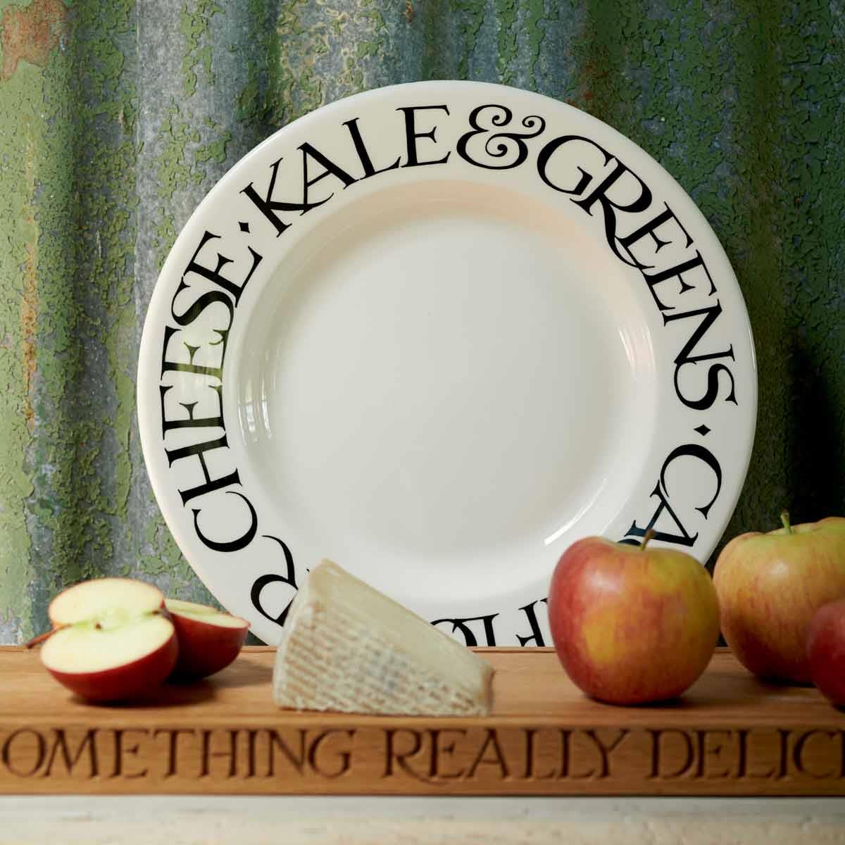 Emma Bridgewater Black Toast Veggies 10.5 Inch Plate Lifestyle