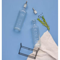 Kilner Set of 2 600ml Oil Bottles and Metal Rack SET